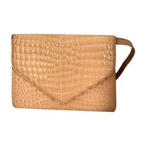 Crocodile skin genuine leather clutch bag,vintage bag perfect bag company